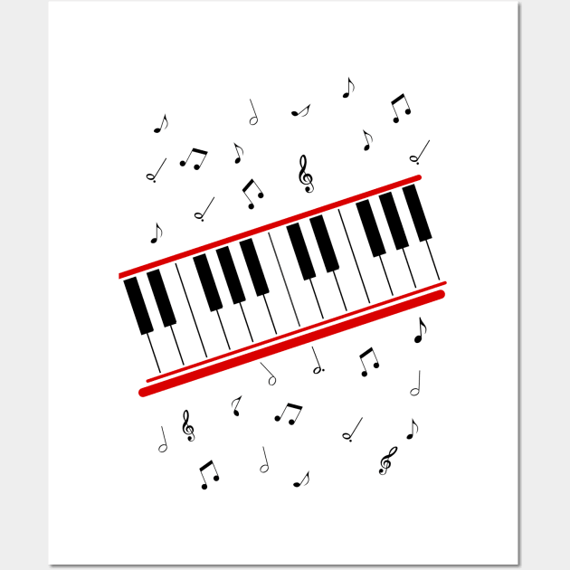 Beat It Michael Jackson piano shirt Wall Art by Juliet & Gin